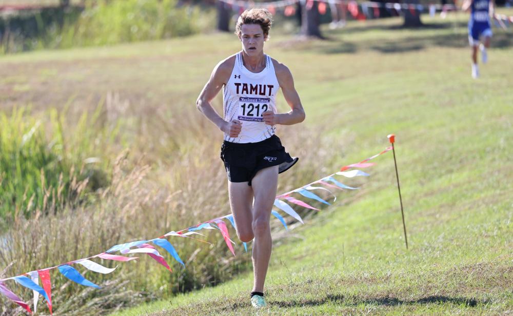 TAMUT's Shea Johnson was the top NAIA runner in the Nicholls State University meet.