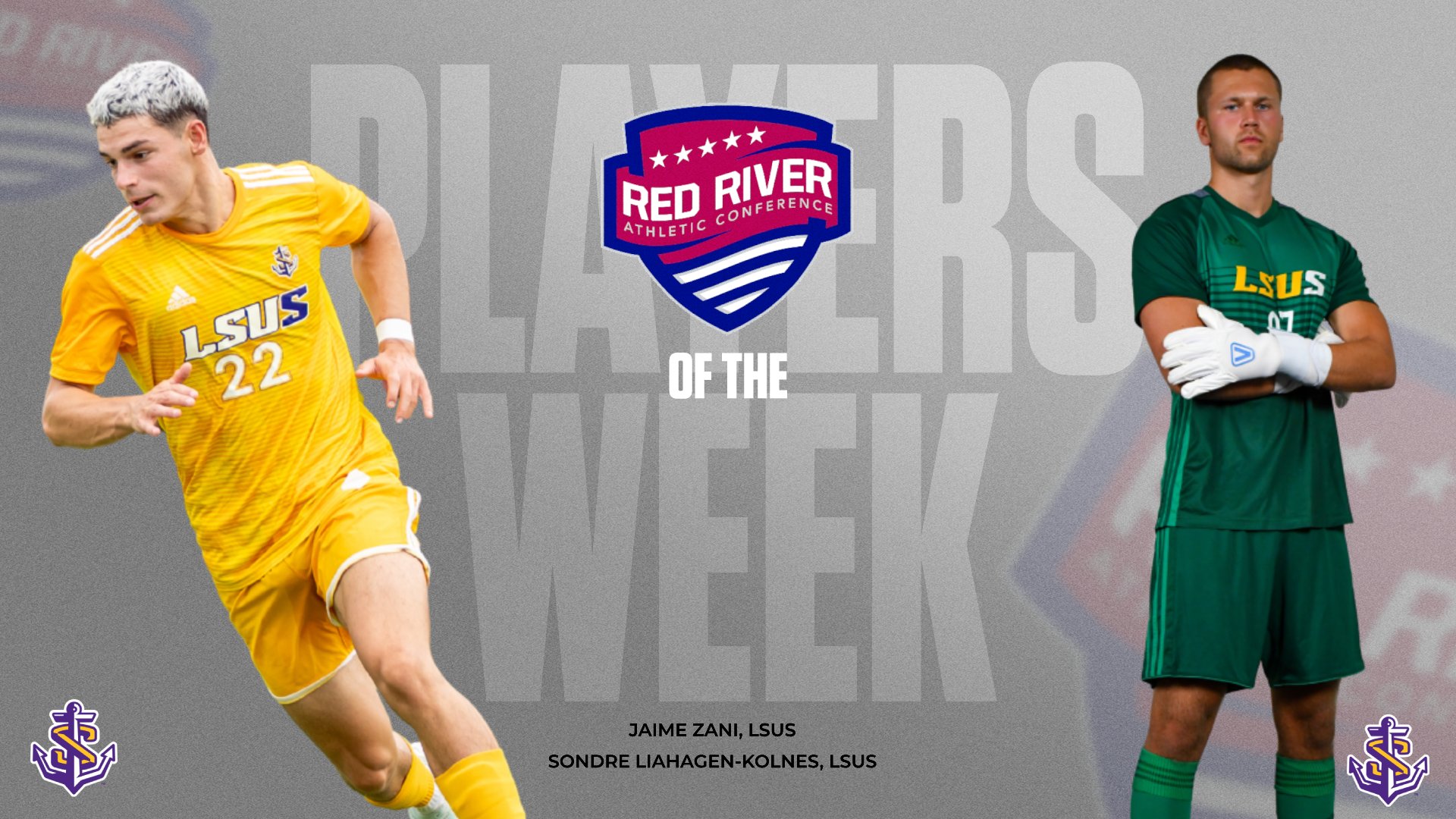 LSU Shreveport Sweeps RRAC Men's Soccer Players of the Week