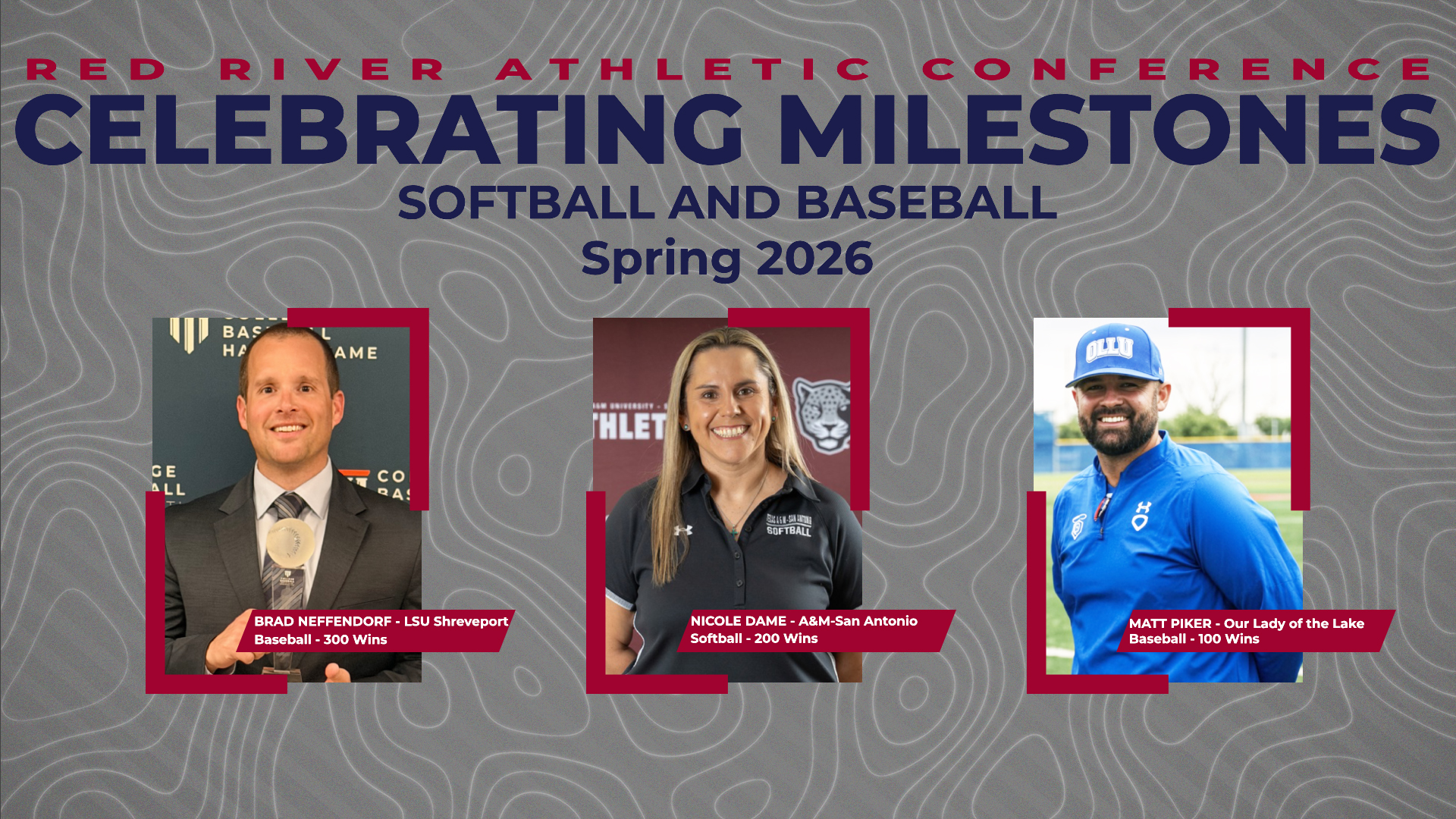 RRAC Baseball and Softball Head Coaches achieve major milestones this season