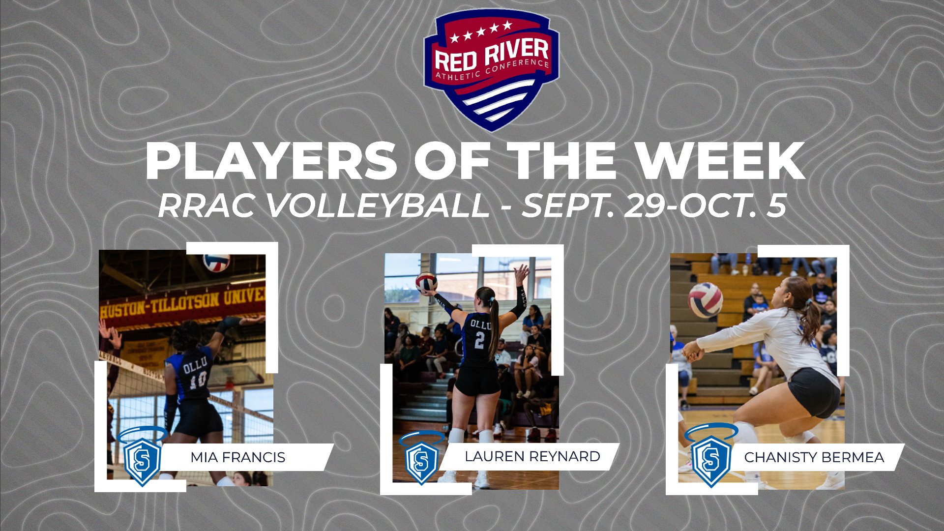 OLLU trio garners RRAC volleyball player of the week awards