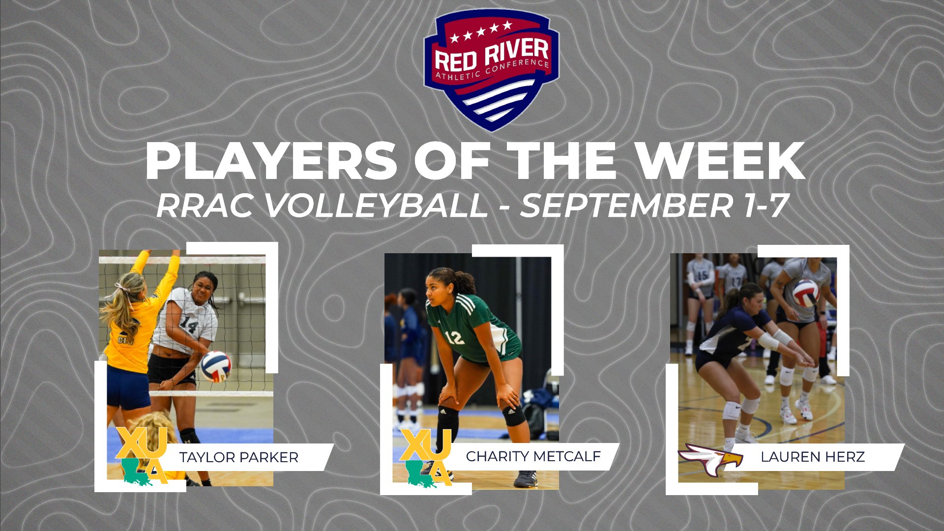 Parker, Metcalf and Herz garner RRAC volleyball player of the week honors