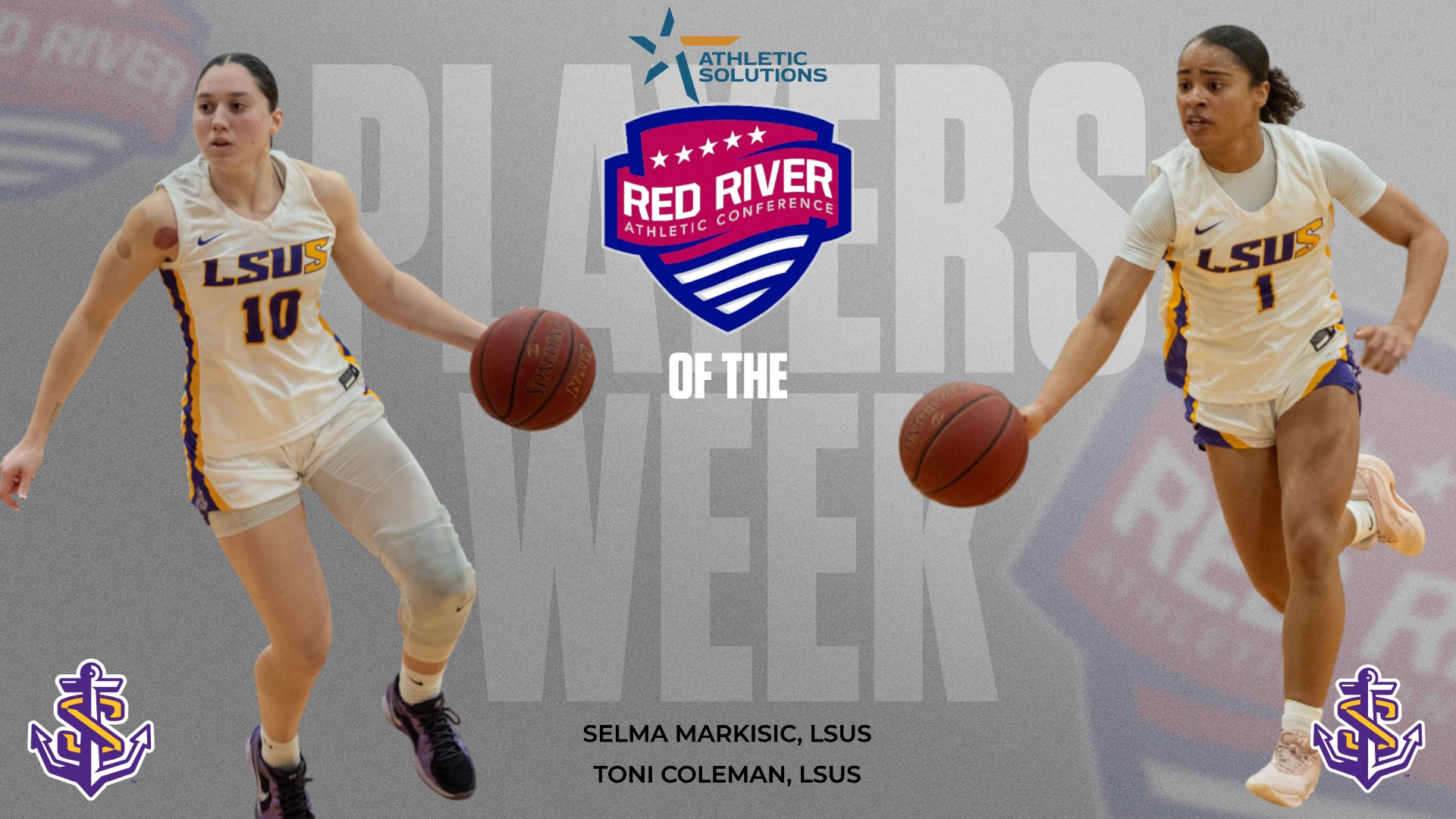 LSUS' Markisic, Coleman sweep RRAC Women's Hoops Players of the Week